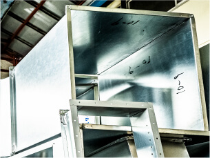 空調、換気、厨房、排煙、各種角ダクト製作